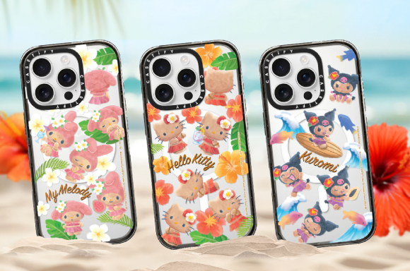 iPhoneアクセサリー Casetify Sun-Kissed Hello Kitty Sticker 曬黑版